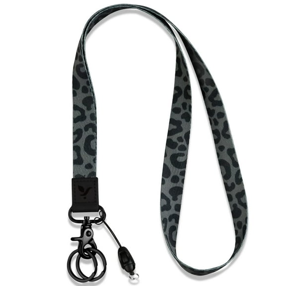 Yiflin Cool Neck Lanyard, Cute Keychain Holder for Women Men, Comfortable Long Strap with 2 Rings