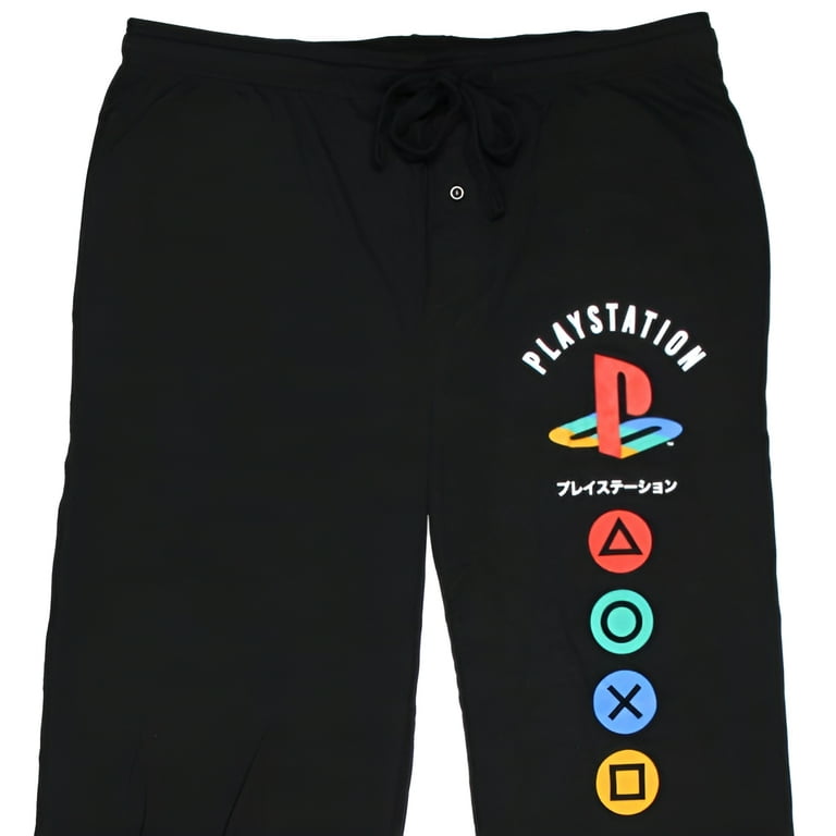 PlayStation Mens Controller Button Icons Logo Lounge Sleep Pajama Pants S Walmart