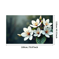 thumbnail image 1 of Beautiful White Flower Themed Backdrop Banner Party Decorations Background Photo Props for Garden Parties Spring Celebrations Weddings and Indoor Decor, 1 of 4