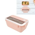 thumbnail image 4 of Lunch Container, Bento Box Microwave Safe Portable With Chopsticks For Students Purple,Green,Blue Yellow,Pink, 4 of 8