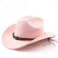thumbnail image 2 of Functional Western Cowboy Hat for Outdoor Adventures with Curved Brim Lightweight Travel Accessory, 2 of 3