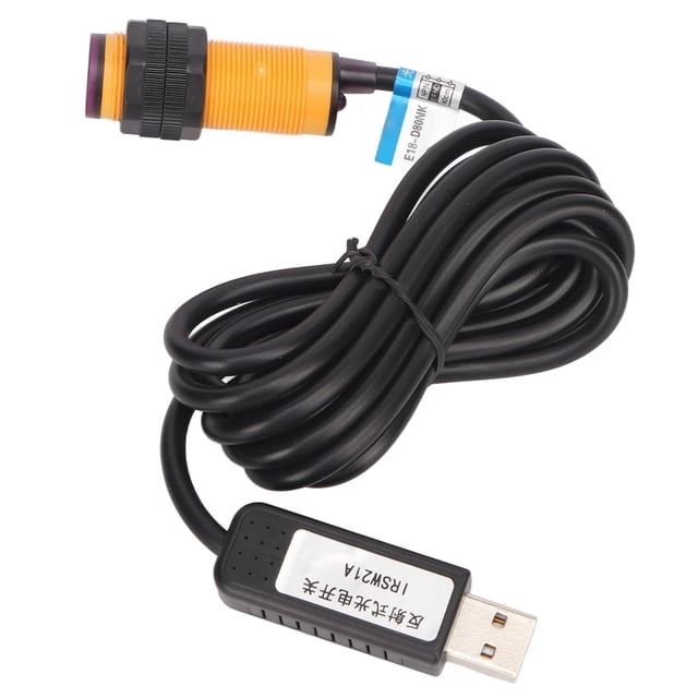 Interruptor Fotoeléctrico Infrarrojo, Módulo de sensor del interruptor Fotoeléctrico Interfaz USB Interfaz Reflectante Pequeño Enchufe y reproducción para la Oficina Oficina
