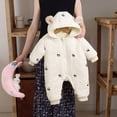 thumbnail image 5 of Newborn Infant Baby Boy Fall Jumpsuit Letter Embroidery Romper, 5 of 9