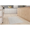 thumbnail image 3 of Mainstays Modern Contemporary Pattern Textured White, Machine Washable Accent Scatter Mat 2X3, Ideal for Hallway, Bedroom, Kitchen, and Laundry Room, 3 of 5