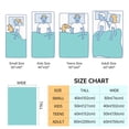 thumbnail image 2 of Daisy Throw Blanket, Flower Throw Blanket for Couch Bed, Floral Gifts Blanket for Women, Lightweight Cozy Soft Flannel Fleece Push Blanket for Adult Kids, Printed Blanket ,Blue and White(30"x40"), 2 of 8