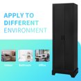 thumbnail image 4 of 71" Tall Storage Cabinet with Two Doors 5 Layer Adjustable Shelf , MDF Board Floor Cabinet for Dinning Room ,Kitchen,Bathroom, Office, 4 of 6