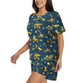 thumbnail image 2 of Naloa Modern Excavator Women's Short-Sleeved Pajama Set, Loungewear, Summer pajamas, Breathable Cozy - 4X-Large, 2 of 9