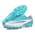 thumbnail image 3 of Zapatillas de fútbol para hombre, zapatos de fútbol, botas de fútbol, ultraligeras, antideslizantes, deportes de entrenamiento, al por mayor, interior, niño, niña, 3 of 5