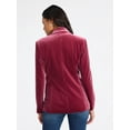 thumbnail image 4 of Sofia by Sofia Vergara Women's and Women's Plus Size Single Breasted Velvet Blazer, Sizes XS-4X, 4 of 6
