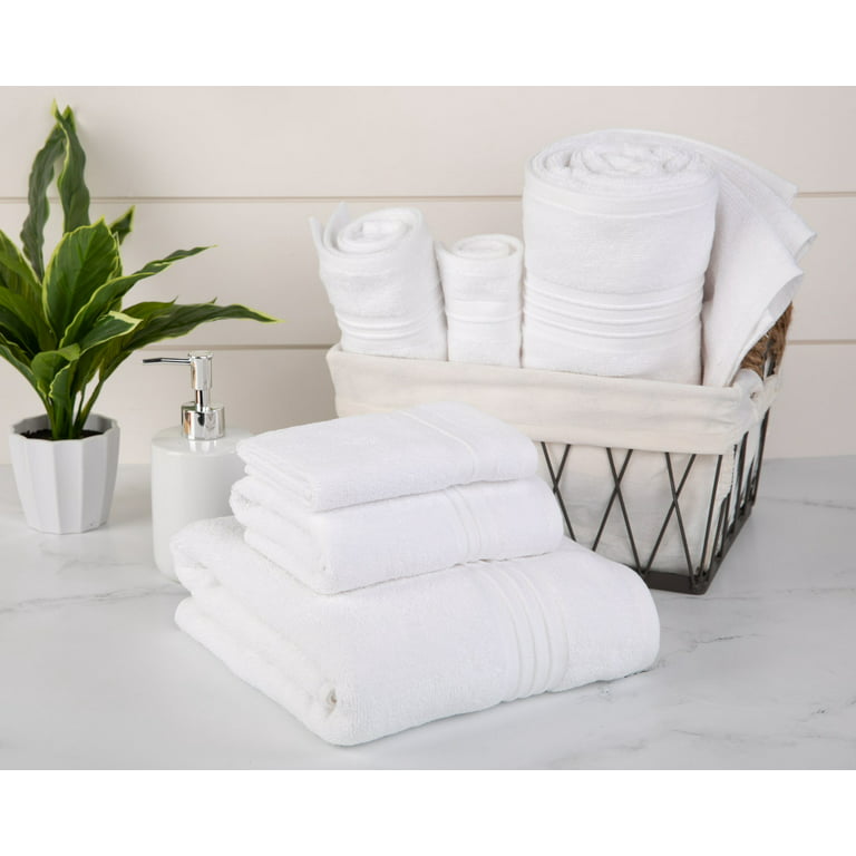 Gray Bath Towels for Bathroom, 4 Pack Bath Towel Set, Oeko-Tex Terry Cotton  Bathroom Towels, Soft and Absorbent Bathroom Towels Set, Bath Towel for