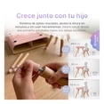 thumbnail image 3 of Mesa y Silla para Niños, Escritorio Infantil Altura Ajustable, Madera de Haya, 1 a 8 Años, Peonia, 3 of 7