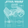 thumbnail image 2 of Womens Star Wars TIE Fighter Schematic Racerback Tank, 2 of 4