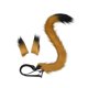 thumbnail image 3 of Diadema con orejas de gato, decoración para cosplay, regalo de gato con cola larga para cumpleaños y espectáculos. Camello negro, 3 of 9