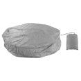 thumbnail image 1 of Housse de protection ronde pour meubles d'extérieur, en taffetas de polyester argenté 190 x 30 cm, imperméable, pour jacuzzi, gris, 1 of 4