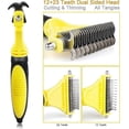 thumbnail image 3 of Morpilot Dog Brush Cat Brush, Professional Dog Detangling Comb And Long Hair Dog Brush, Grooming Rake For Dogs And Cats Effectively Reduces Hair Loss, 3 of 5