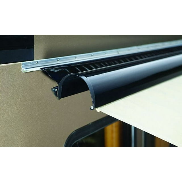 Carefree RV Awning Cover R001570PBL-151 For Window Awnings; Uniguard For XL Series; Aluminum; 12 Foot 7 Inch Length; Black; Wall Mount; Without Soft Connect