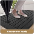 thumbnail image 6 of OEAKAY Doormat for Inside 17"x29", Non Slip Indoor Doormat for Entryway, Low Profile Entryway Rugs, Easy Clean Dirt Trapper Welcome Mat for Inside, Dark Gray, 6 of 9