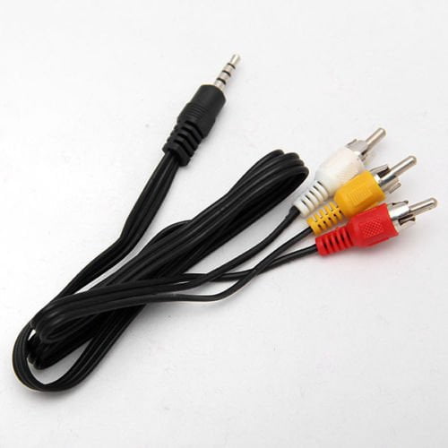 Triple 3 x Phono Male To Male Cable Audio Composite Video 3RCA AV 1.5m 3m 5m 10m | UK