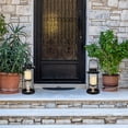 thumbnail image 4 of AMAZING WALL Home Decorative Round Lantern Wooden Iron Candlestick Holder Candle Pilar Holder 2PCS, 4 of 6