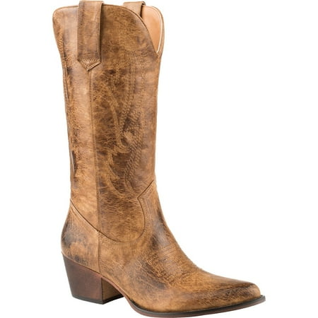 

Roper Womens Nettie Round Toe Casual Boots Mid Calf Mid Heel 2-3
