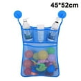 thumbnail image 1 of Organizador de juguetes para bañera, cesta de malla resistente al moho, divisores de champú, mantiene secos los juegos de baño de los niños, ganchos adhesivos y de succión, organizador de ducha, 1 of 8