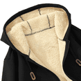 thumbnail image 5 of EANJE Womens Sherpa Lined Hoodie Thick Fleece Zip Up Winter Warm Comfy Hooded Sweatshirt Jacket with Pockets Black 2XL, 5 of 6