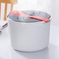thumbnail image 6 of Suodoka Microwave Rice & Veggie Steamer – Portable All‑In‑One Rice Cooker, Pasta Strainer, Venting Design, Dishwasher Safe, 7.5" x 7.5" x 5.9", 6 of 7