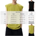 thumbnail image 2 of KeShDi 3x Tank Tops for Men Cut Round Neck for Summer Boys Loose Sports Sleeveless Shirt for Outerwear Black 3X, 2 of 5