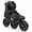 Black-Men8.5/Women9.5/27.5cm, variant on Black Men7/Women8/26cm Inline Skates 3 Wheel High Performance Fitness Speed Racing Adult Unisex