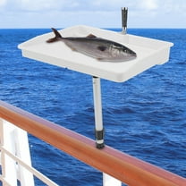 ToppiJoy 18*14.5in Boat Cutting Board, Boat Bait Cutting Board, Fishing Fillet Cutting Table White