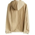 thumbnail image 3 of Generic Men's Casual Button Front Hoodie Shirt Button-Down Long Sleeve Lightweight Casual Top with Front Pocket, 3 of 5