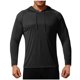thumbnail image 2 of pstuiky manga larga de hombre, Blusa deportiva informal de color liso con capucha y manga larga raglán con cordón y resistente al sol para hombre salir tops xl, 2 of 5