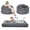 Light Gray, variant on Cartman 2-in-1 Convertible Bean Bag Chair Bed, Extra Large Floor Lounger Sofa - High-Density Foam - Washable Corduroy Cover - No Assembly