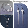 thumbnail image 6 of 12Pcs 2 Colors Stainless Steel Clear Cubic Zirconia Connector Charms Flat Round with Roman Numerals Link Pendants Metal Links Charms for Jewelry Making 17x11mm Colorful, 6 of 7
