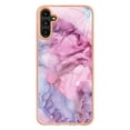 thumbnail image 2 of Designed for Samsung Galaxy A05s Marble Case, Ultra Thin Girls Women Plating Marble Designed Flexible Soft TPU IMD Marble Protective Case Cover for Samsung Galaxy A05s - Pink, 2 of 11