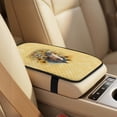 thumbnail image 4 of Xixirimido 5Pcs Car Seat Covers & Seatbelt Covers & Center Console Cover Set Universal Auto Accessories Fit for SUV Sedan Van Truck Leather Front Seat Cover, Horse Sunflower Daisy Yellow, 4 of 8