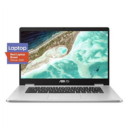 ASUS Chromebook Laptop- 14.0" HD 180 Degree NanoEdge Display, Intel Dual Core Celeron N3350 Processor, 4GB RAM, 32GB eMMC Storage, USB Type-A and Type-C, Chrome OS- C423NA-DH02 Silver