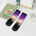 thumbnail image 7 of Pofeuu Northern Lights Print 30cm Socks, Adult Running Hiking Socks for Youth and Adult, 7 of 7
