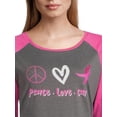 thumbnail image 2 of Susan G Komen Women's Peace Love Cure Graphic T-Shirt, 2 of 5