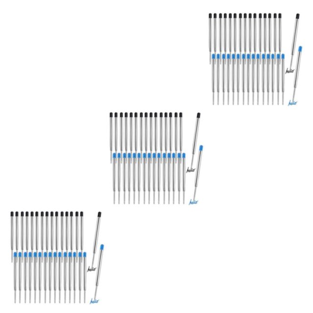 QualitChoice 30 Pcs Recharges Points Stylo Point Stylo Recharges Balle Stylo à Bille Remplaçable Stylo à Bille Stylos 3Ensemble