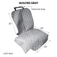 thumbnail image 2 of FurHaven Pet Car Seat Cover | Quilted Car Seat Cover, Gray, Bucket/Captain Seat, 2 of 6