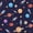 Navy, variant on Manfei Cartoon Colorful Planets Shower Curtain 72Wx72L,Celestial Stars Bathroom Curtain,Black