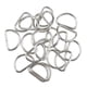 thumbnail image 2 of 100 piezas de anillos de metal en forma de D, hebillas para correas, cinturones, bolsas, sin soldadura, bricolaje 15x10x2mm, 2 of 9