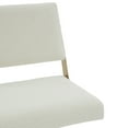 thumbnail image 6 of SAFAVIEH Couture Emmeline Boucle Mid Back Swivel Office Chair, Ivory/Gold, 6 of 7