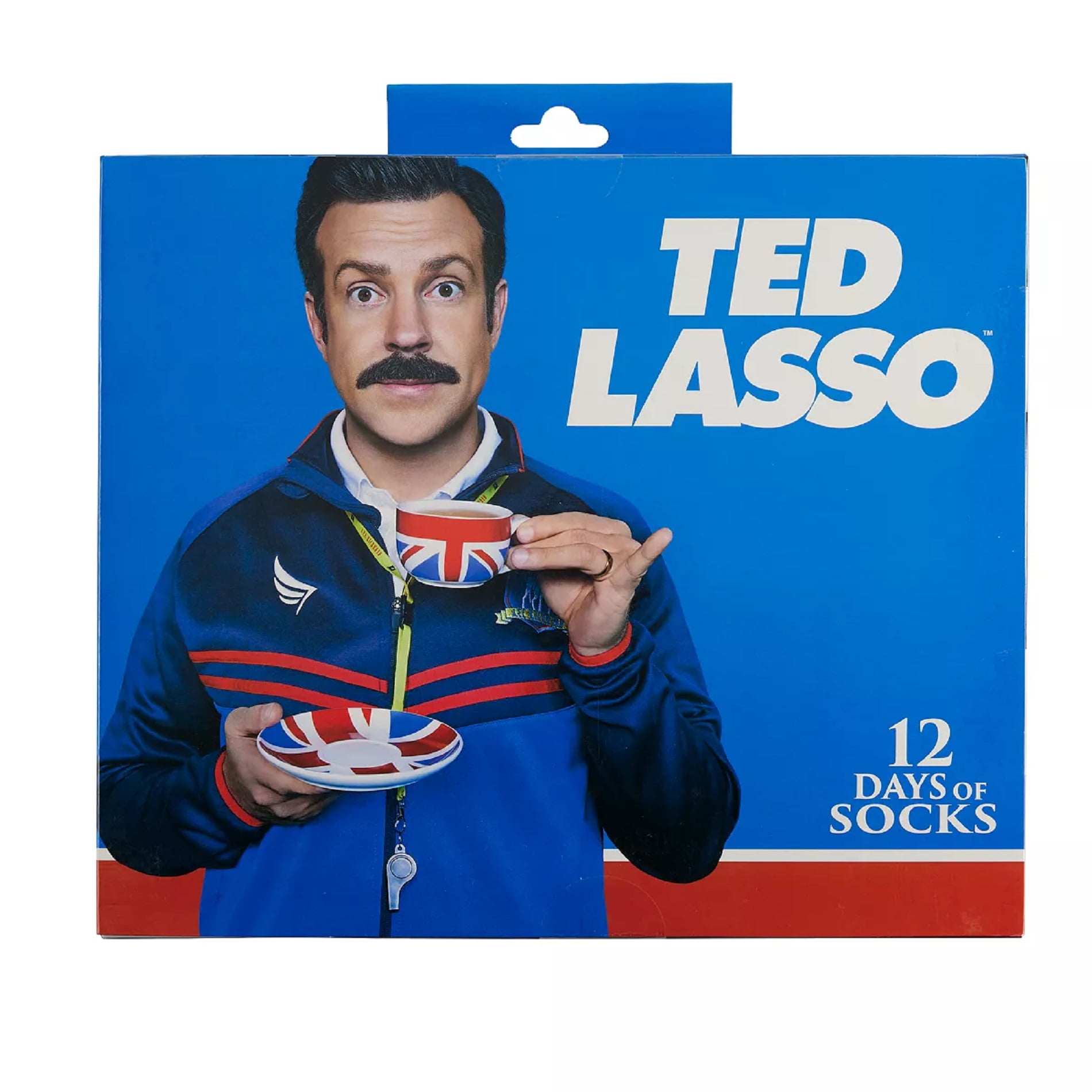 Mens 12 Days of Socks Ted Lasso Crew Socks - 6-12, 12 Pairs of socks