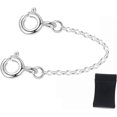 thumbnail image 1 of Cadena de seguridad Cadenas de seguridad de plata de ley para pulseras, cierre de cadena de seguridad para joyas delicadas, collar, 1 of 5