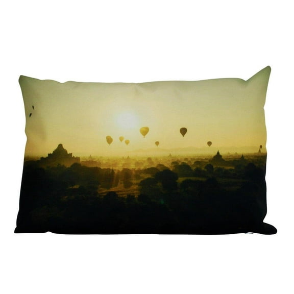 Hot Air Balloons | Adventure Time | Pillow Cover | Wander Lust | Throw Pillow | Home Decor | Photo | Landscape | Vista | Room Decor
