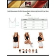 thumbnail image 2 of MixMatchy Women's Solid Sleeveless Rib Knit Scoop Neck Button Up Stretch Crop Tank Top, 2 of 5