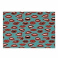 thumbnail image 1 of Kiss Cutting Board, Retro Woman Mouth Red Lipstick Girl Expressing Different Emotions Female Vintage, Decorative Tempered Glass Cutting and Serving Board, Small Size, Teal Red White, by Ambesonne, 1 of 1
