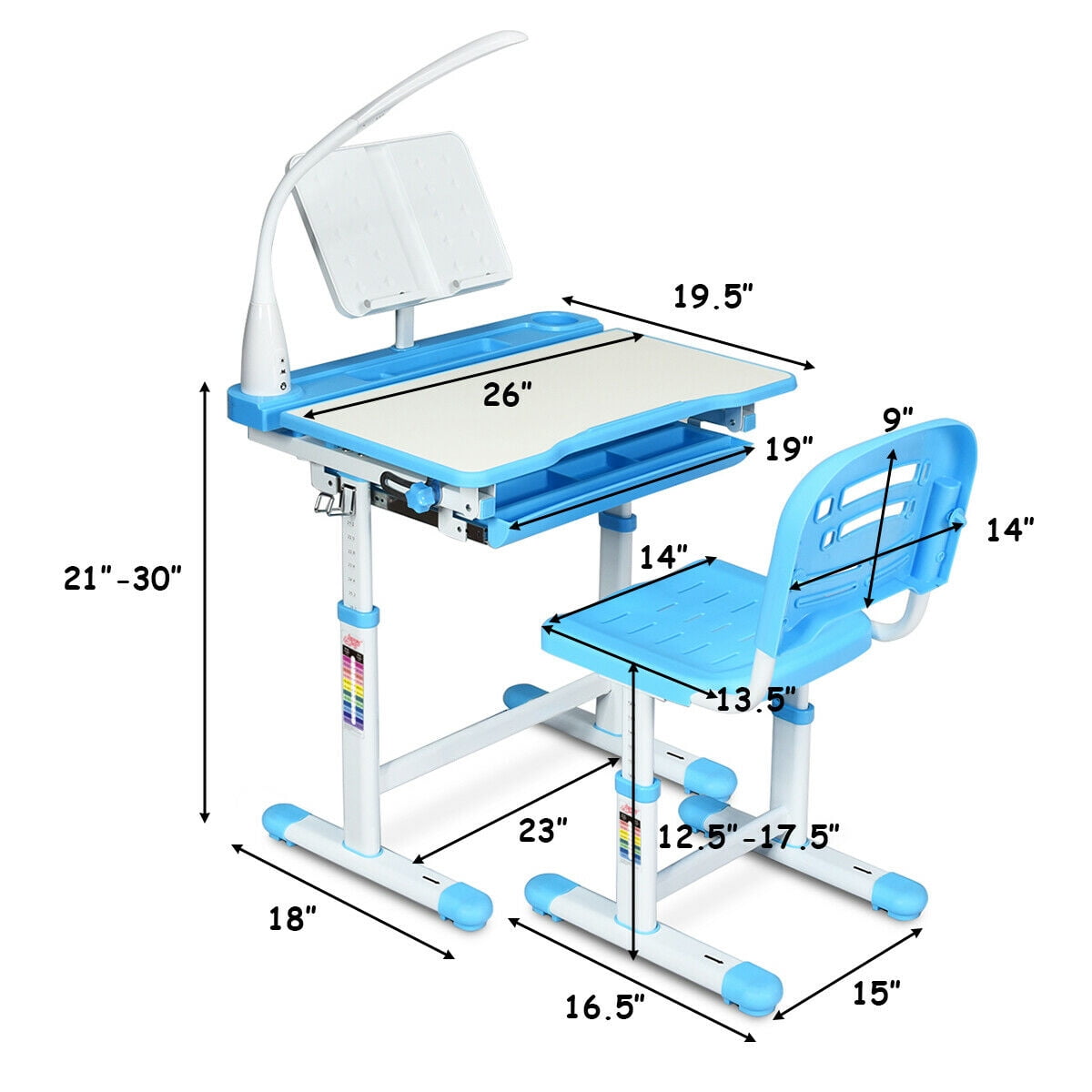 ideal study table height